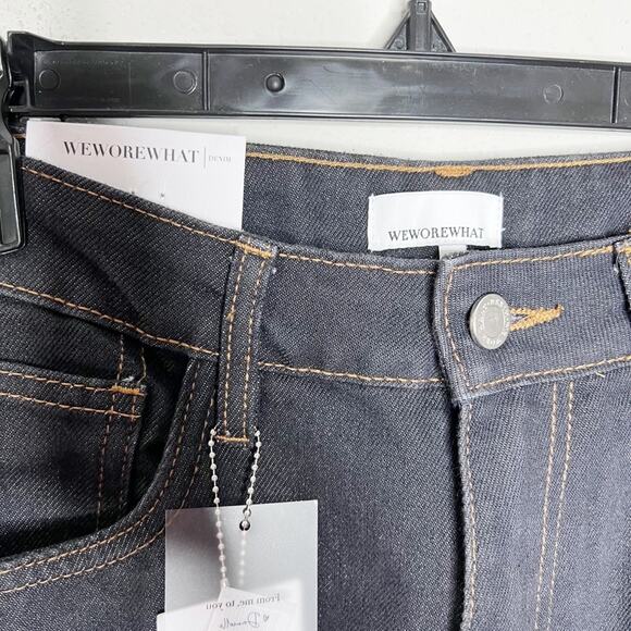WeWoreWhat High Rise Dad Jean in Dani Blue & Black Size 31 - Picture 3 of 5